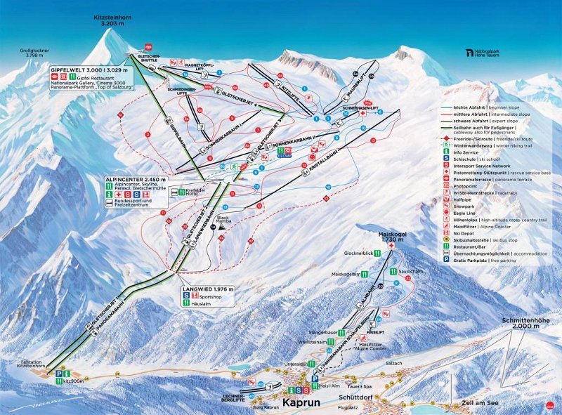 02.jpg - 02.  Kitzsteinhorn gletscher térképe.